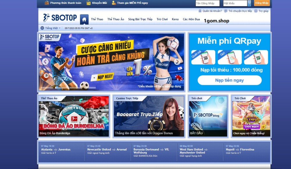 Nhà cái cá cược online sbobet