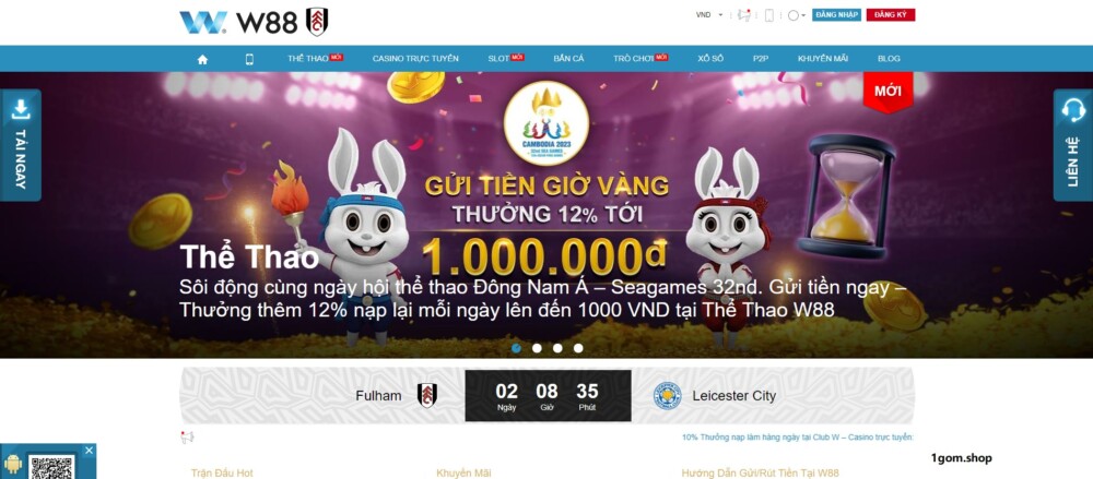 Nhà cái w88, sân chơi cá cược thể thao, casino trực tuyến