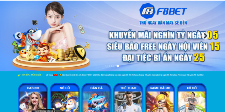 Nhà cái F8Bet có những ưu điểm nổi bật gì? 