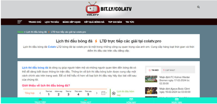 Colatv luôn đặt mục tiêu xây dựng một đế chế bóng đá lớn mạnh 