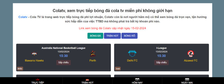 Xem ngay các trận cầu đỉnh cao mà bạn yêu thích chỉ cần click 