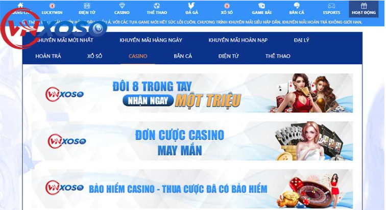 Hàng loạt ưu đãi khủng được triển khai tại casino VNxoso