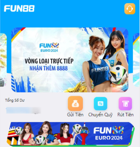 Nạp rút tiền Fun88 cực ổn định