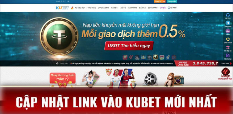 Truy cập vào link chính thức của KUBET11 